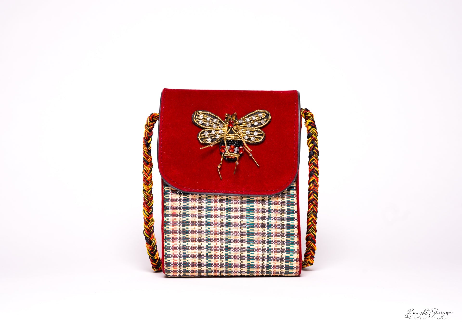 Stylish and functional tote bag featuring African art-inspired patterns, blending traditional heritage with luxury appeal.